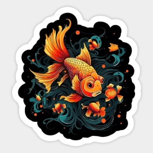 Goldfish Halloween Sticker